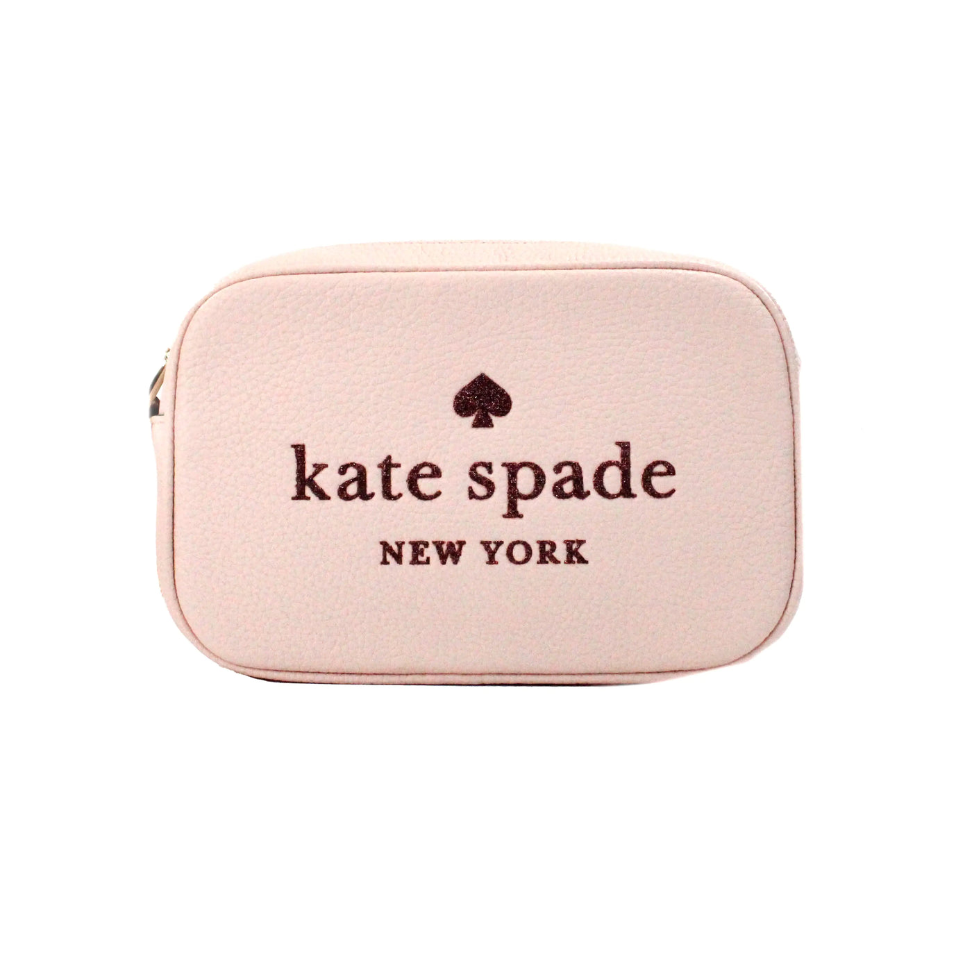 Kate Spade Mini Pink Embossed Leather Glitter Camera Bag