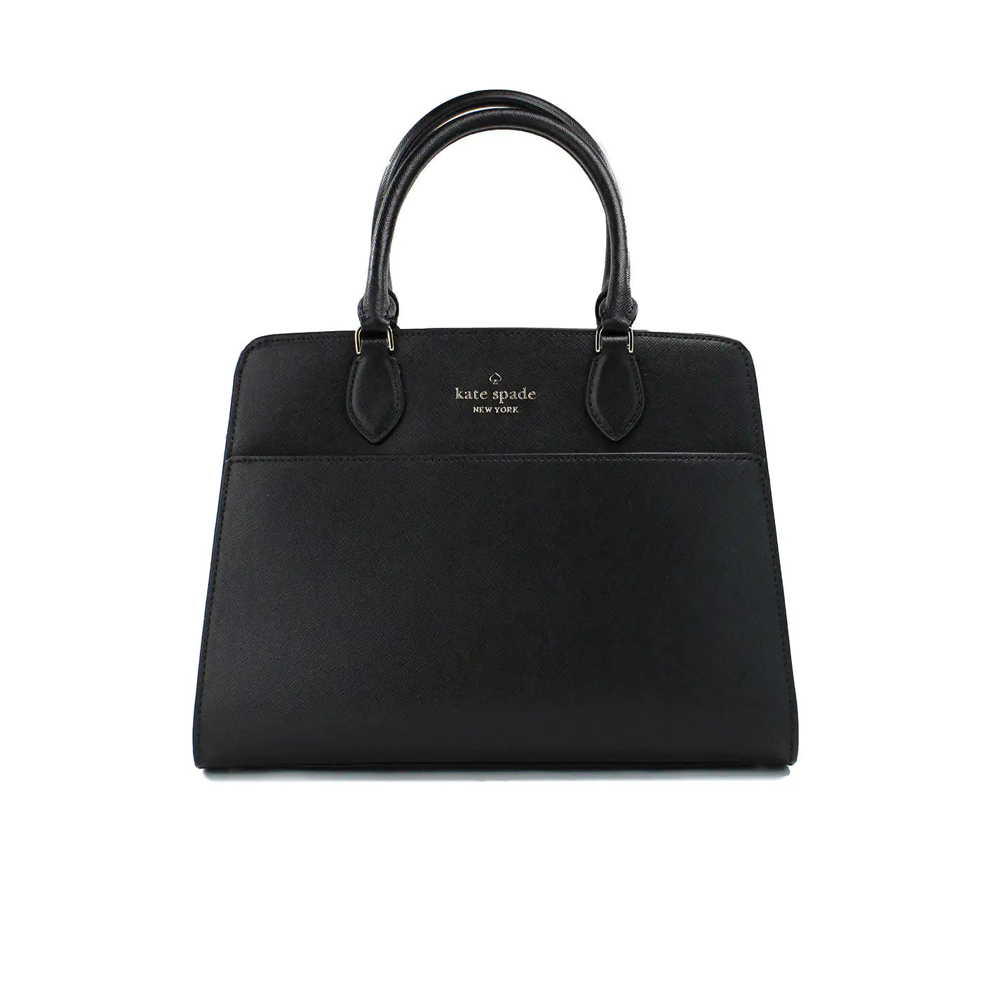 Kate Spade Madison Medium Black Saffiano Leather Satchel Bag