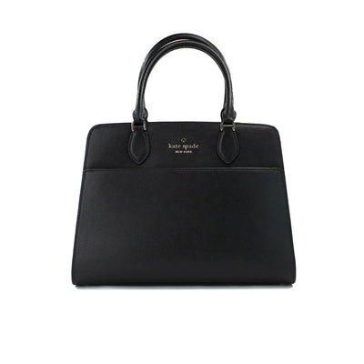 Kate Spade Madison Medium Black Saffiano Leather Satchel Bag