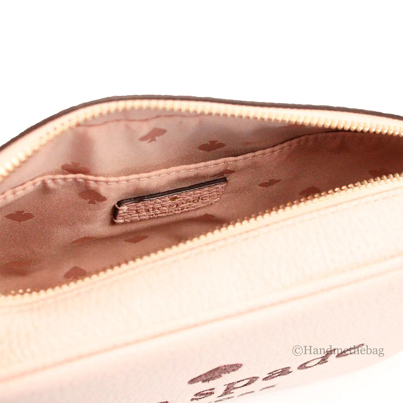 Kate Spade Mini Pink Embossed Leather Glitter Camera Bag