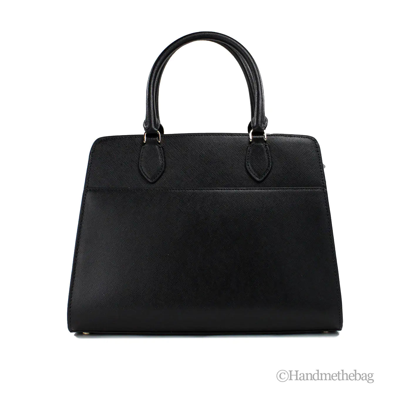 Kate Spade Madison Medium Black Saffiano Leather Satchel Bag